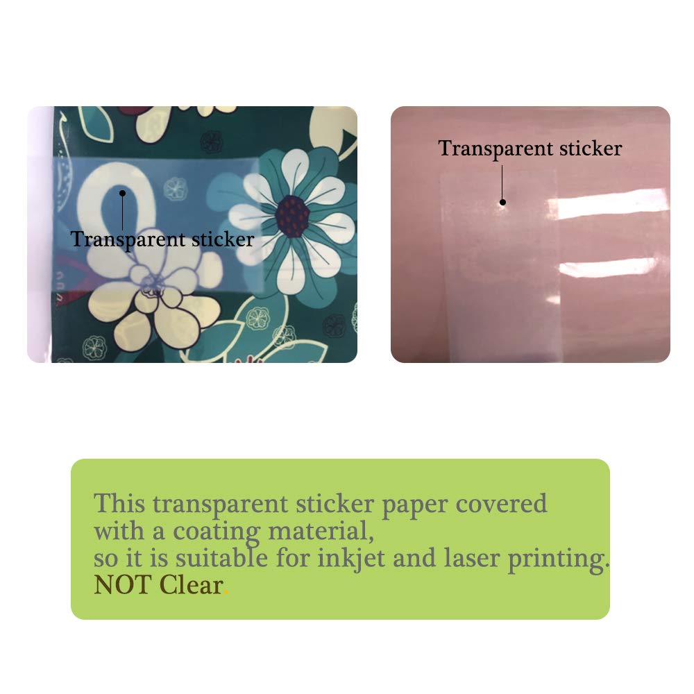 Clear Sticker Paper Rim Epson Inkjet Printer Photo Paper Labels A4 Transparent/Clear Self ...