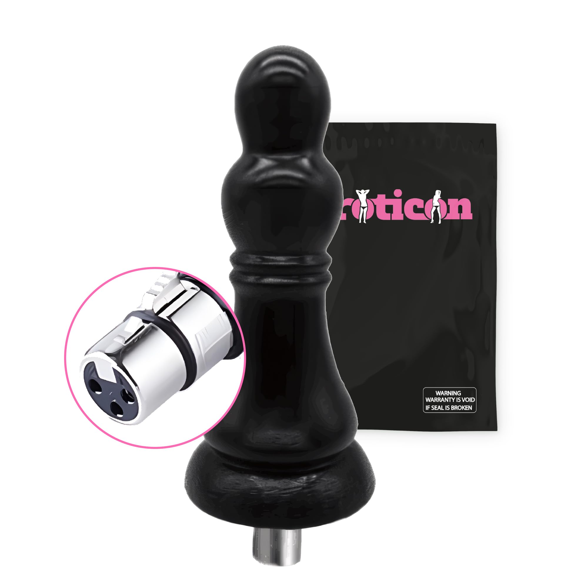 Gode ​​anal Eroticon de grande taille – Accessoire pour machine sexuelle de 15,5 cm d'épaisseur avec connecteur 3XLR – jusqu'à 6 cm