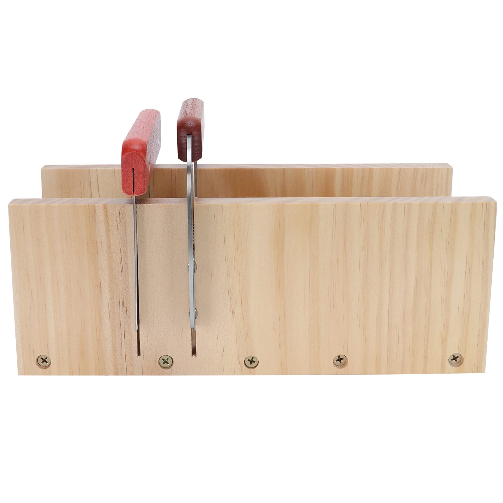 Molde de jabón de 1200 ml con kit de pan de madera, molde de silicona para hacer jabón y hornear pasteles de bricolaje, molde de pan reutilizable con cuchillos