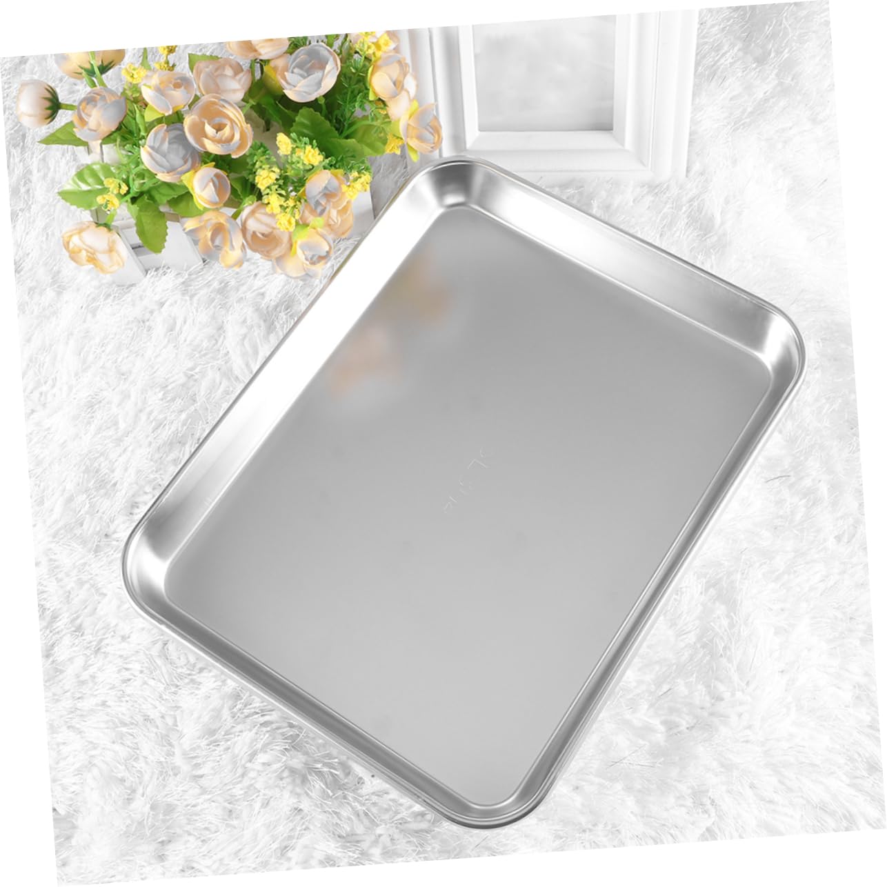 PRETYZOOM Bandejas Planas De Acero Inoxidable 304 Sin Tapa, Médicas, 2 Piezas, 310x240x31 Mm, Bandejas Para Instrumentos Médicos y Suministros De Laboratorio Segura y Fácil De Limpiar
