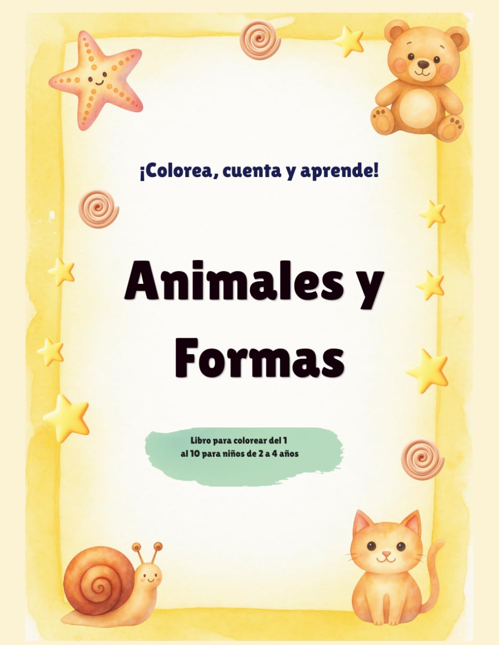 Animales y Formas: ¡Colorea, cuenta y aprende! (Margarita)