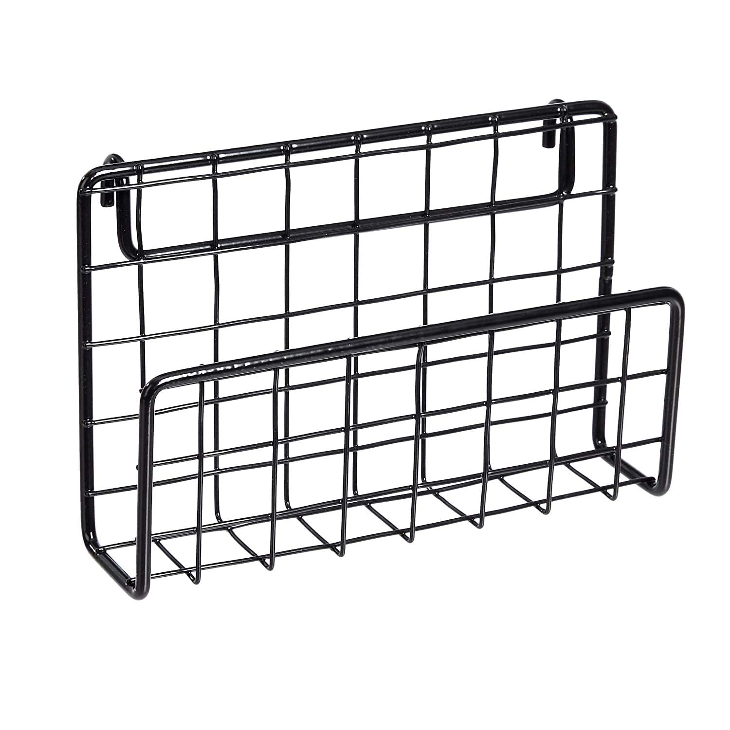29178 Metal Letter Sorter Black - Letter Rack - Rack Magazine Rack Living Room Study Storage Decorative rack, desk organizer (Color : black)-picture-27