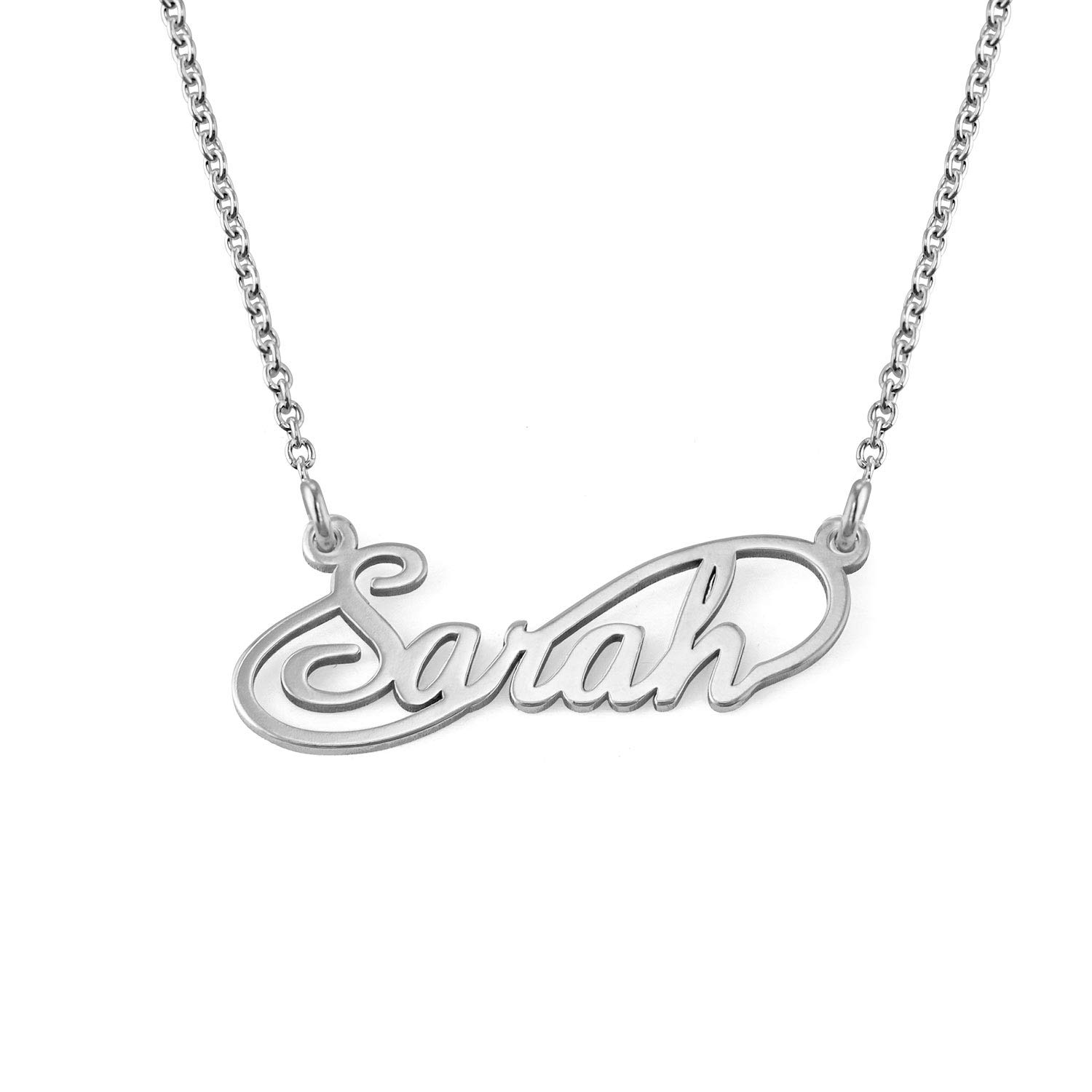 MyNameNecklace Spersonalizowany naszyjnik z imieniem styl nieskończoności - niestandardowa biżuteria na prezent e srebro wysokiej próby, cod. 110-01-1424