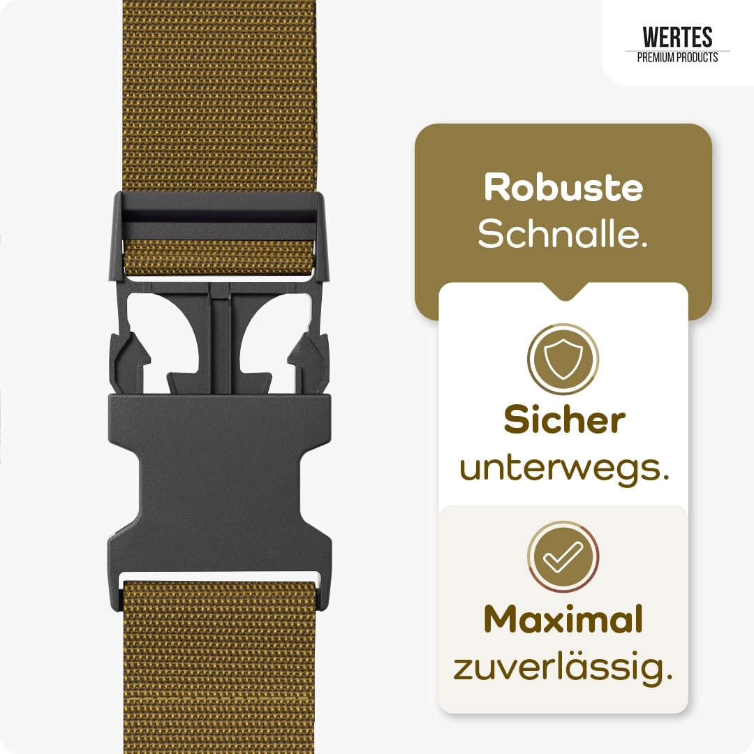 2 stuks kruisriem, kofferriem met cijferslot, 4,2 m, opvallende