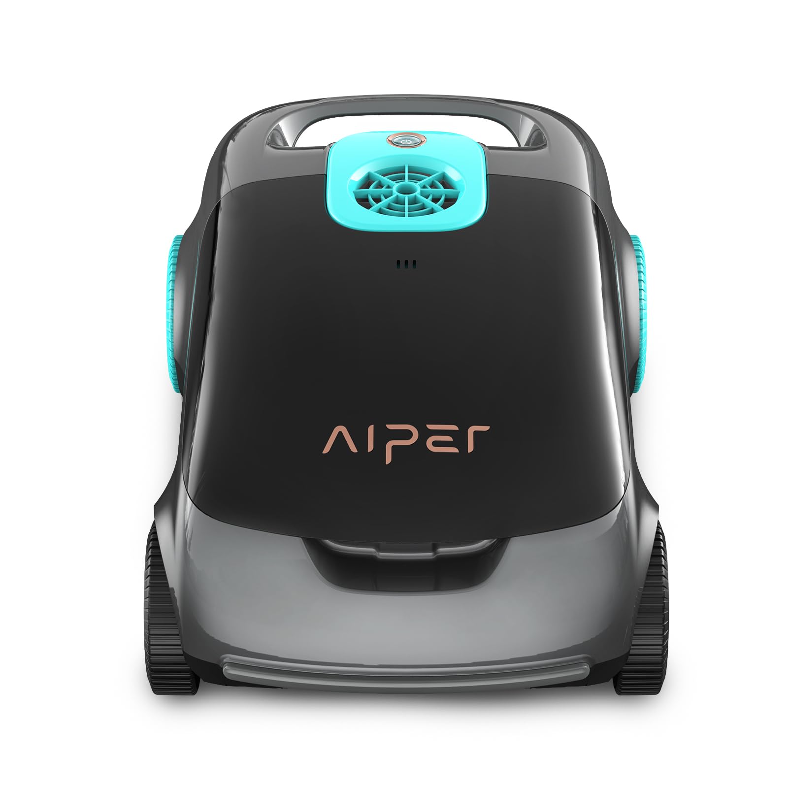 AIPER Scuba E1 Robot piscina senza fili, Sistema trimotore, Doppia filtrazione, Attivazione con un clic, Parcheggio automatico, Adatto a piscine fino a 100mq (Nero)