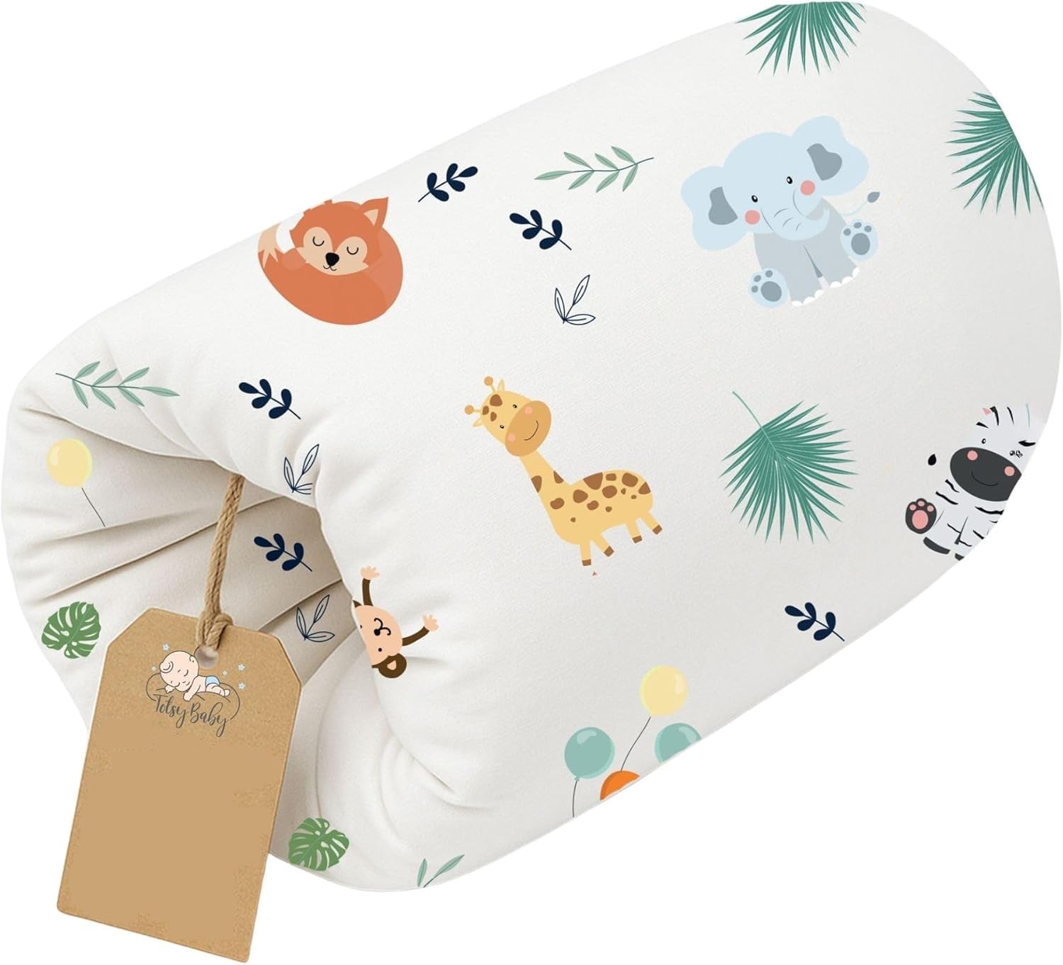Elvana Small Nursing Pillow for Breastfeeding & Bottle Feeding | Arm Support Nursing Muff Pillow | Multicolour Baby Feeding Cushion | Travel-Friendly Infant Positioning Pillow-image-46