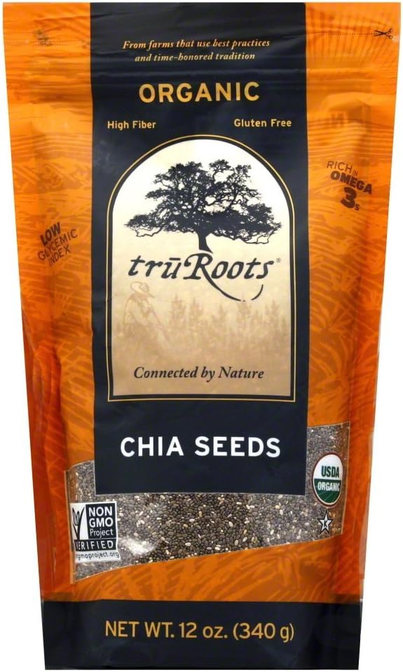 Truroots Organic Chia Seeds, 12 oz