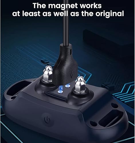 Miniatura 4 de Paquete de 2 cargadores de repuesto para collar de entrenamiento de perros NVK, cable de carga magnético para collar de choque UKE, negro