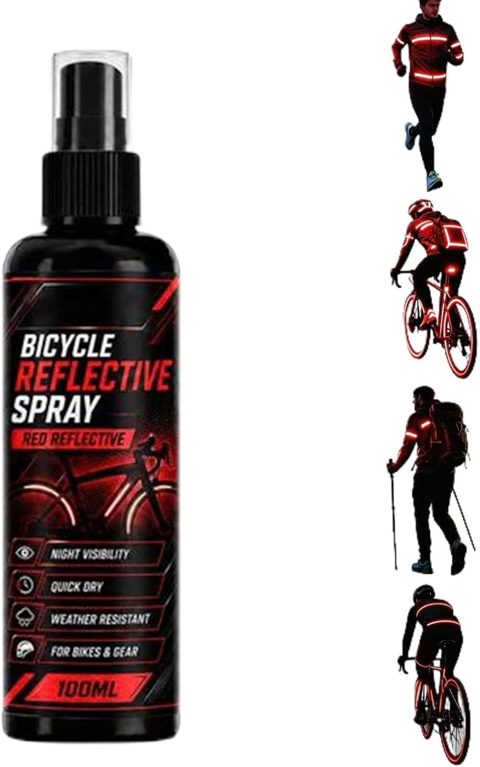 Night Reflective Spray, 100ml Clear Reflective Spray Paint