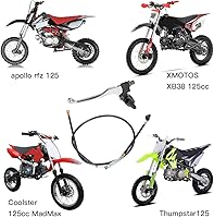 Vista 2 de YOXUFA Manillar 7/8 - Palanca de embrague izquierda y cable para 50cc 70cc 90cc 110cc 125cc 250cc SSR RFZ Tao Tao DB17 DB27 Coolster Baja Apollo