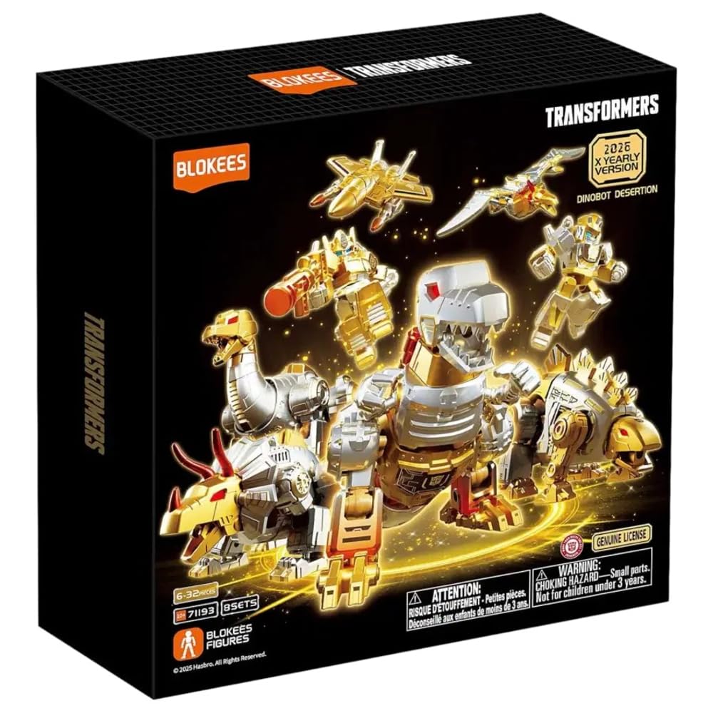 Blokees Dinobot Desertion Modellbausatz Transformers Limited Edition Gold Series