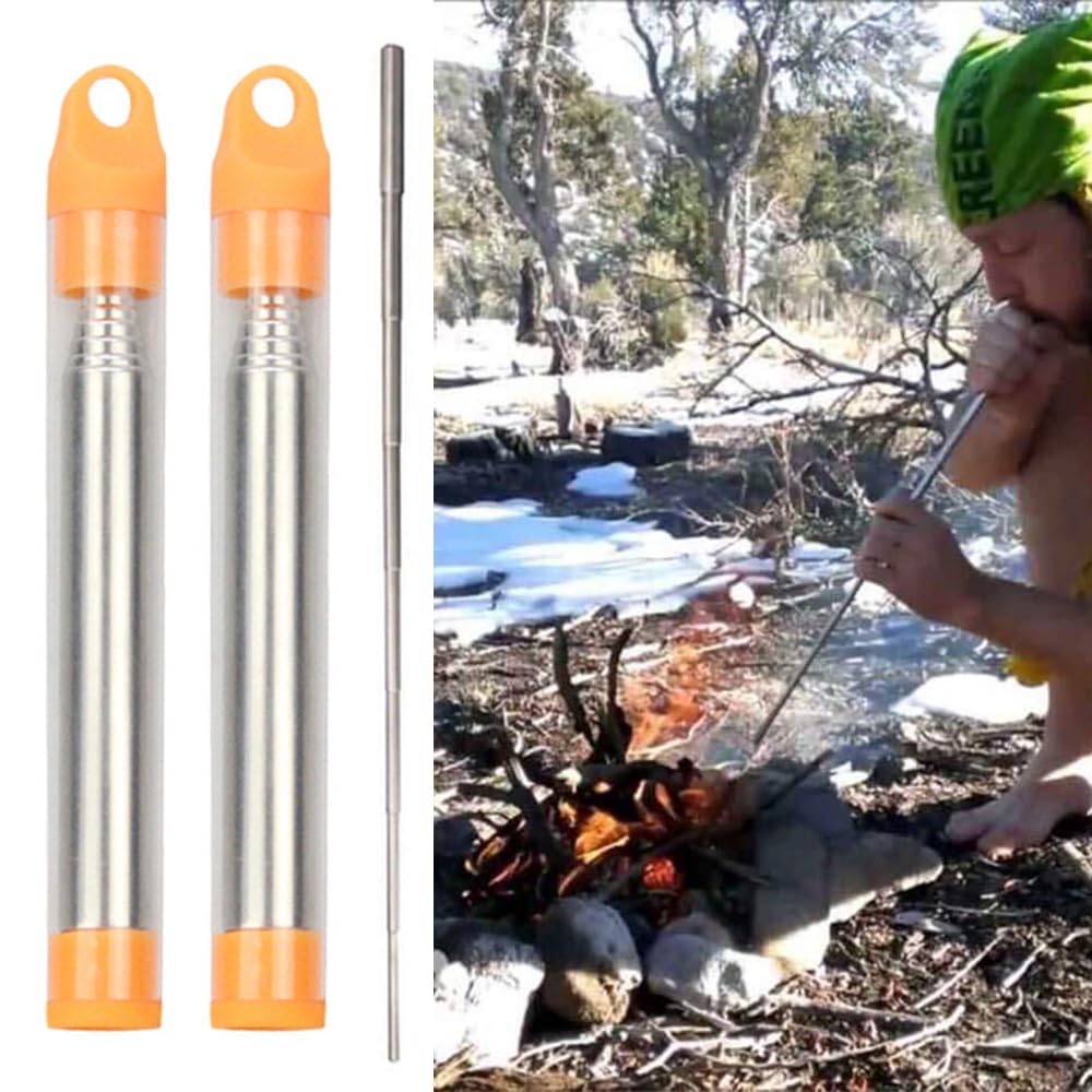 Produktbild von Pocket Fire Bellows - Teleskop-Schlagrohr, Leichtes Feuer | Tragbarer