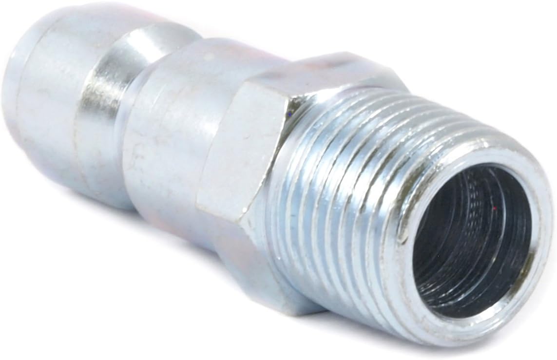 Forney 75228 Tru-Flate Style Air Fitting Plug with 3/8-Inch-by-3/8-Inch Male NPT