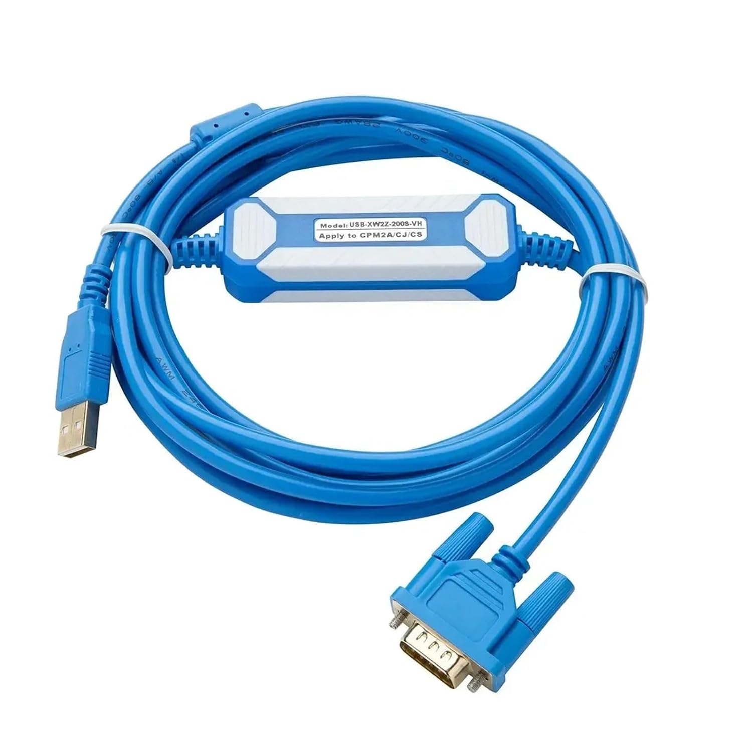 USB-XW2Z-200S-CV Isolation Type Programming Cable Suitable for CQM1/C200HE/CS Series(Gold-Plated Type)