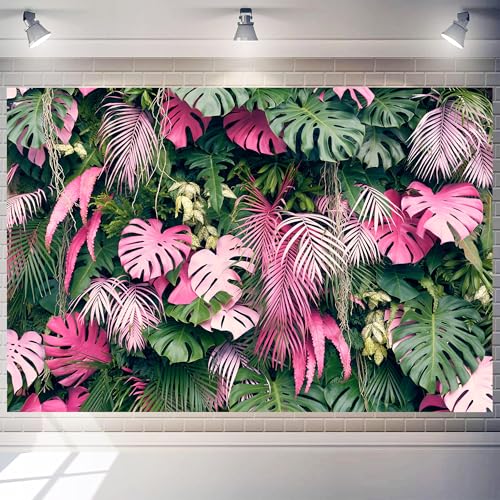 Fondo Fotográfico Jungla Safari 10x6 ft Rosa Tropical miniatura 1