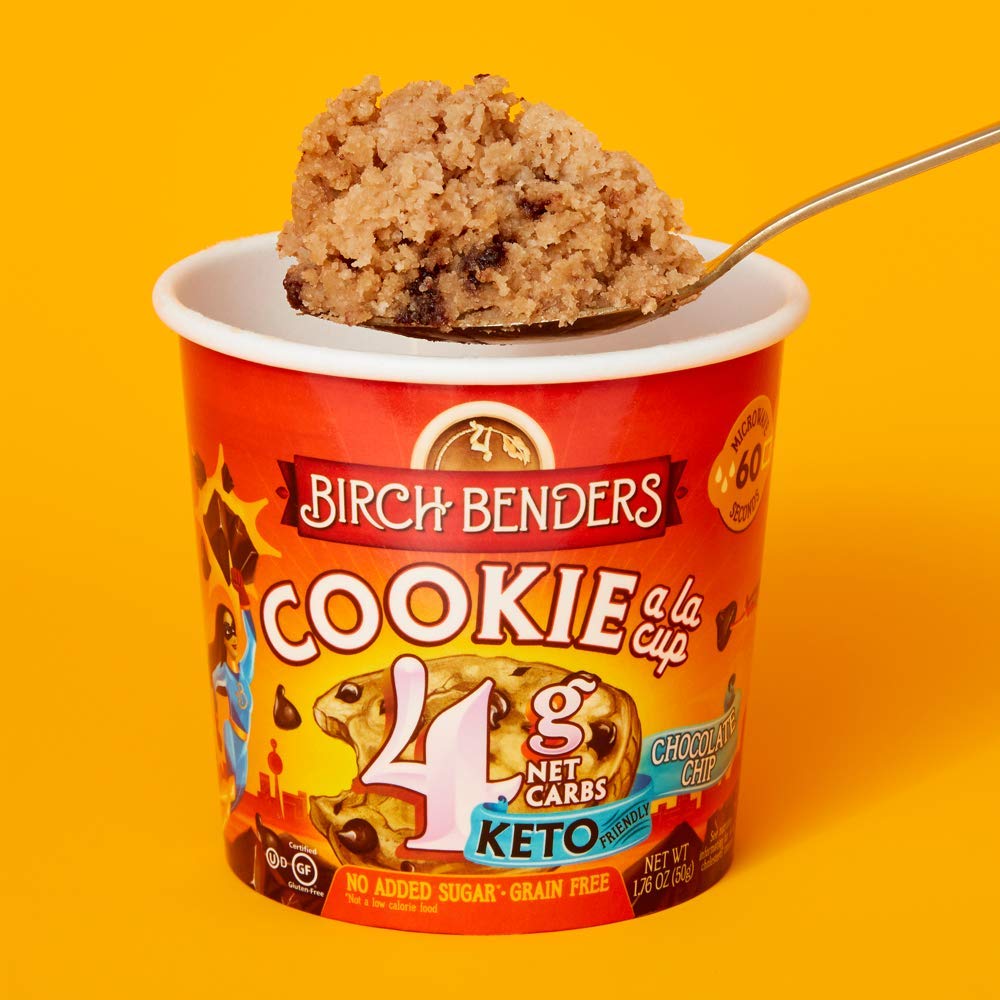 Buy Chocolate Chip Cookie Mug Cake Cups by Birch Benders, Keto Dessert