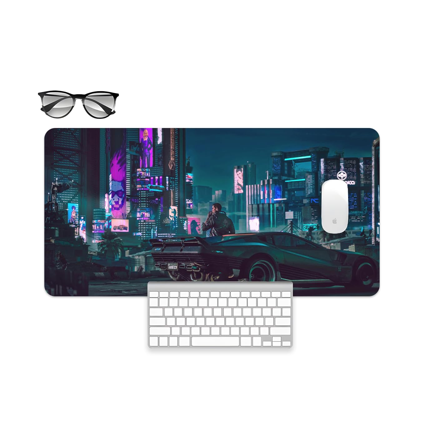 SoulAbiti Cyberpunk 2077 Digital Art Mouse Pad - 23.6 x 11 Inches Desk Pad - Gaming and Workstation Mat for Open World Games Enthusiasts - Non-Slip Rubber Base - Smooth Surface for Precise Control (B0CL8ZB5K1) Amazon Price History, Amazon Price Tracker