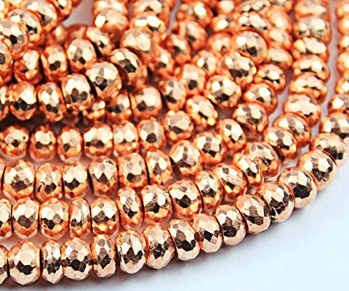 Pirite Natural Craft rondelle sfaccettato pietra