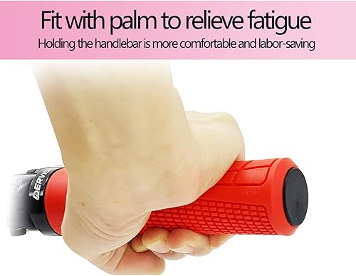 Miniatura 3 de DERVISH Agarres ergonómicos para manillar de bicicleta, agarre de goma suave antideslizante para bicicletas de montaña, sendero y enduro