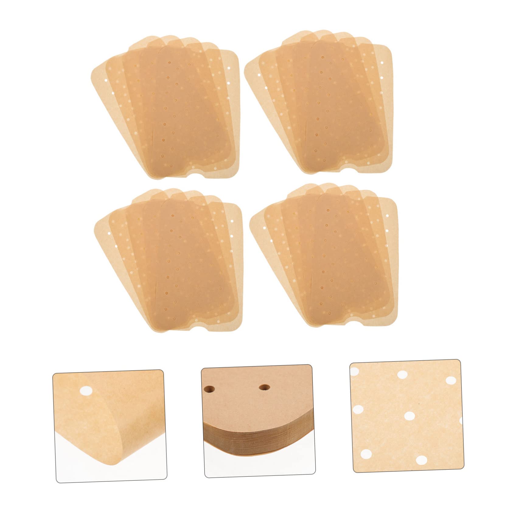 200 Hojas Funda Perforado para Freidora de Aire Antiadherente Resistente al Aceite para Cocción Saludable y Limpieza