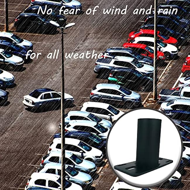 2 Pack Tenon Slip Fitter Adapter 90 Degree Bracket for Outdoor Lights - Black Metal Pole Barn Shoebox Led Parking Lot Wall Mount Arm Rustproof Rainproof (2PCS-2-3/8 Inch)