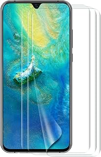 VICKSONGS 3 Pack Protector de Pantalla para Huawei Mate 20, HD Claro Suave Flexible Film Protector [No Cristal Templado] [Sin Burbujas] [Anti-Huella Digital] Screen Protector para Mate 20