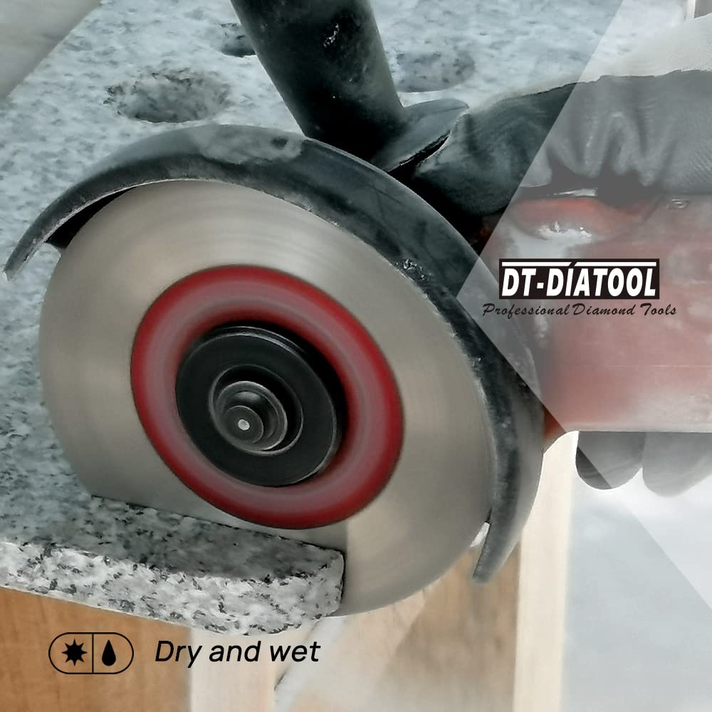 DT-DIATOOL Diamentowa tarcza do cięcia płytek 13 cm do szlifowania krawędzi 7/8" - 5/8" - 2 sztuki