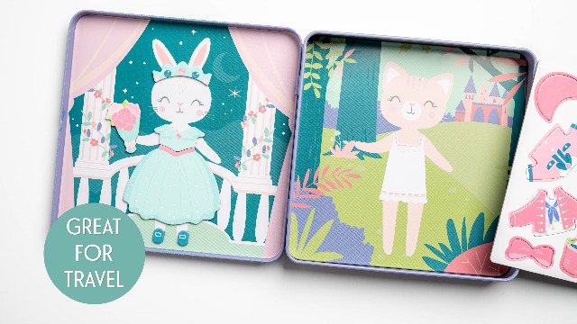 Amazon.com: Stephen Joseph, Travel Tin Magnetic Dress Up,Bunny and