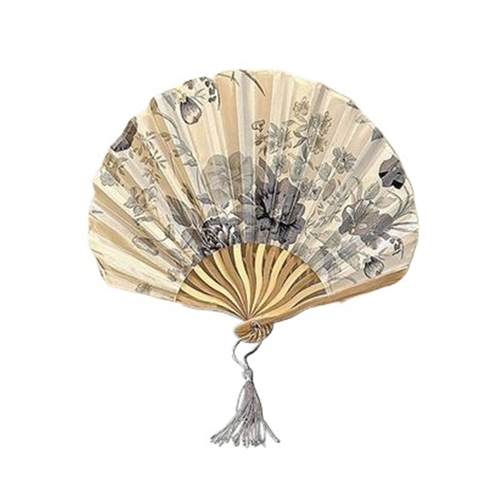SXTYYH Hand Fans for Women Foldable, Chinese Style Ink Folding Fan Classical Retro Summer, Party Wedding Gifts, Folding Handheld Fan(B)