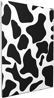 Canvas Wall Art for Living Room 12"x18" Modern Artwork Painting Pictures Hanging Canvas Prints Cow spot Aesthetic Wall Art for Bedroom Bathroom Office Wall Art Print Decor