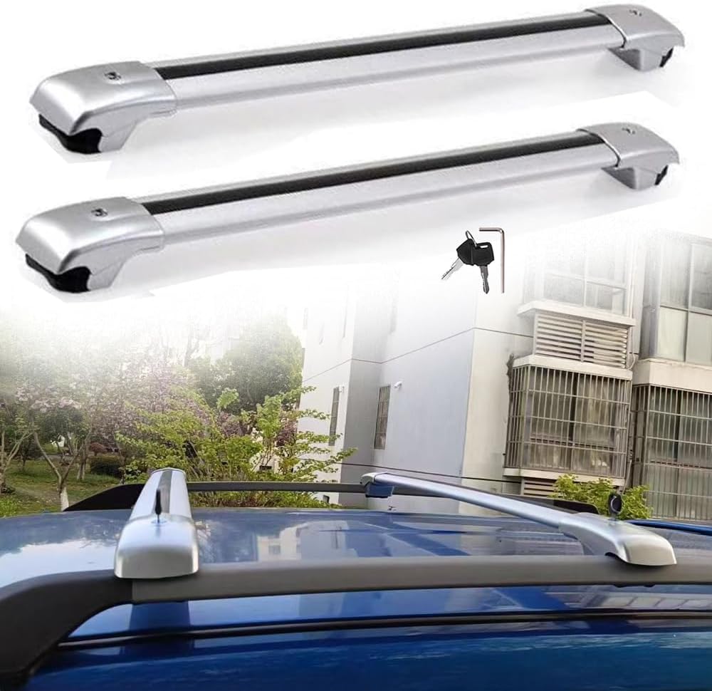 Roof Rack Cross Bars for Hyundai Palisade 2026 | Lockable Design & 75kg Capacity | 2Pcs Silver Aluminum Anti-Corrosion Rooftop Cargo Carrier, No Drilling Required（EY）