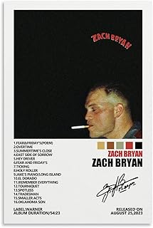 Zach Bryan Poster Zach Bryan Album Cover Poster Posters for Room Aesthetic Canvas Wall Art Bedroom Decor 12x18inch(30x45cm)
