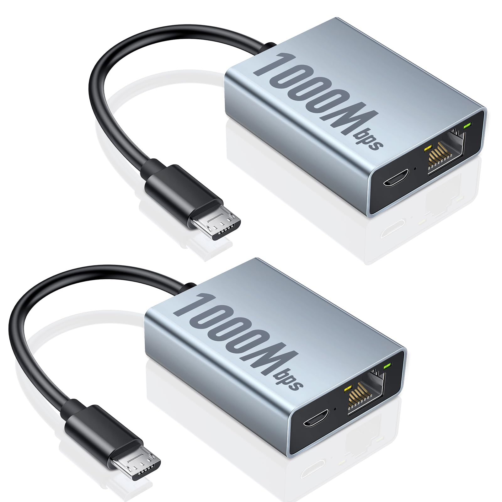ZEXMTE Adaptador Gigabit Ethernet para Fire TV Stick, adaptador de