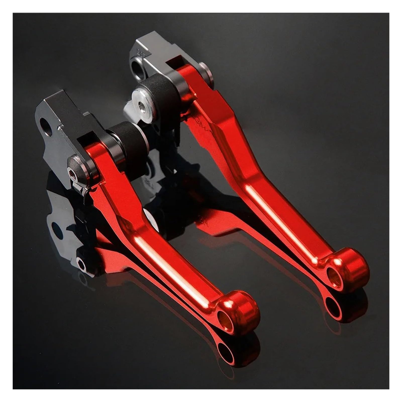Hguvsjd for CR80R CR85R CR125R CR250R 1998-2007 CNC Pivot Brake Clutch Levers Motorcycle Dirt Bike Lever Motorcycle Brake Lever(Red)