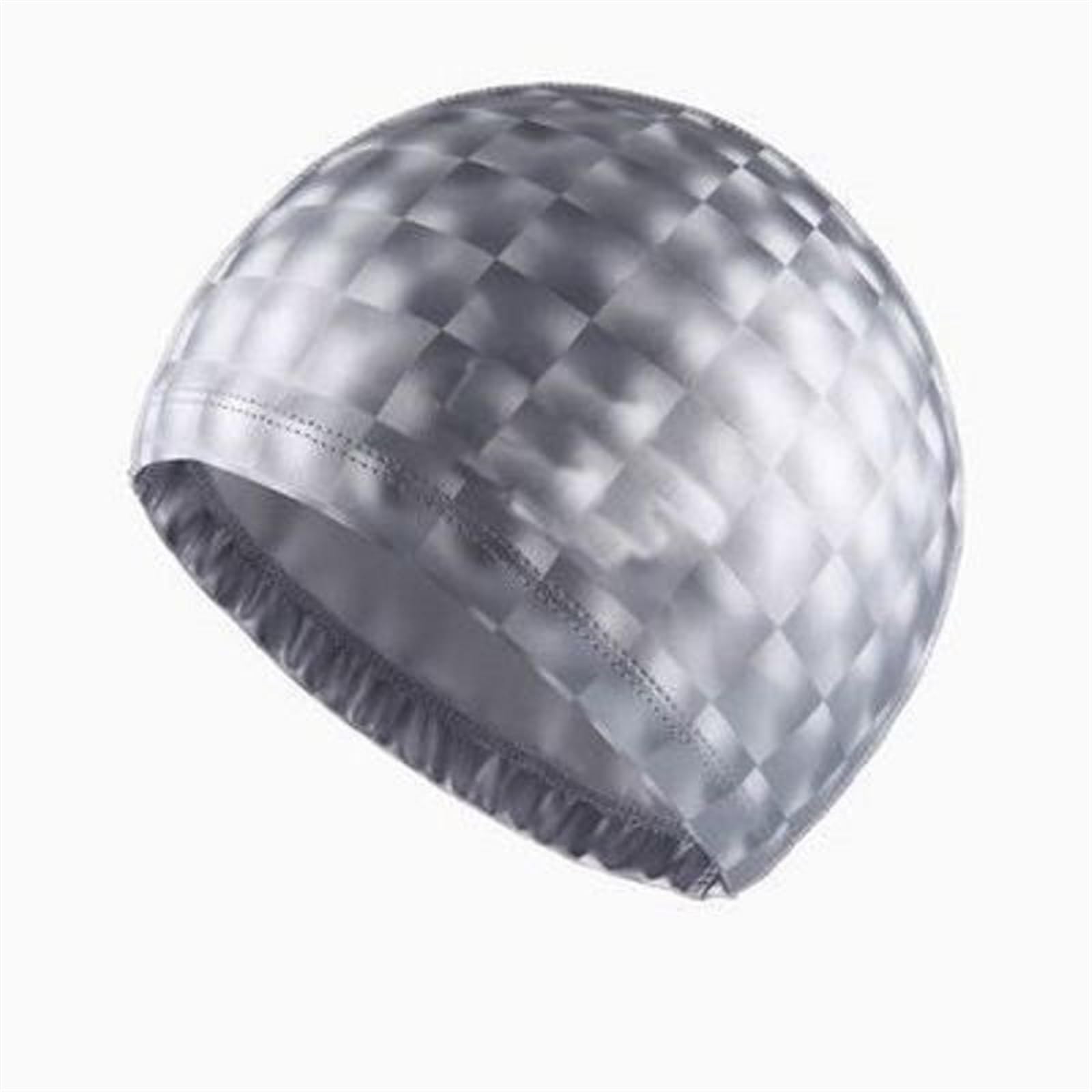 czepek pływacki Gogle do pływania Czapki do pływania Wytrzymałe czapki do sportów wodnych Wodoodporne wygodne czepki do nurkowania(Silver)