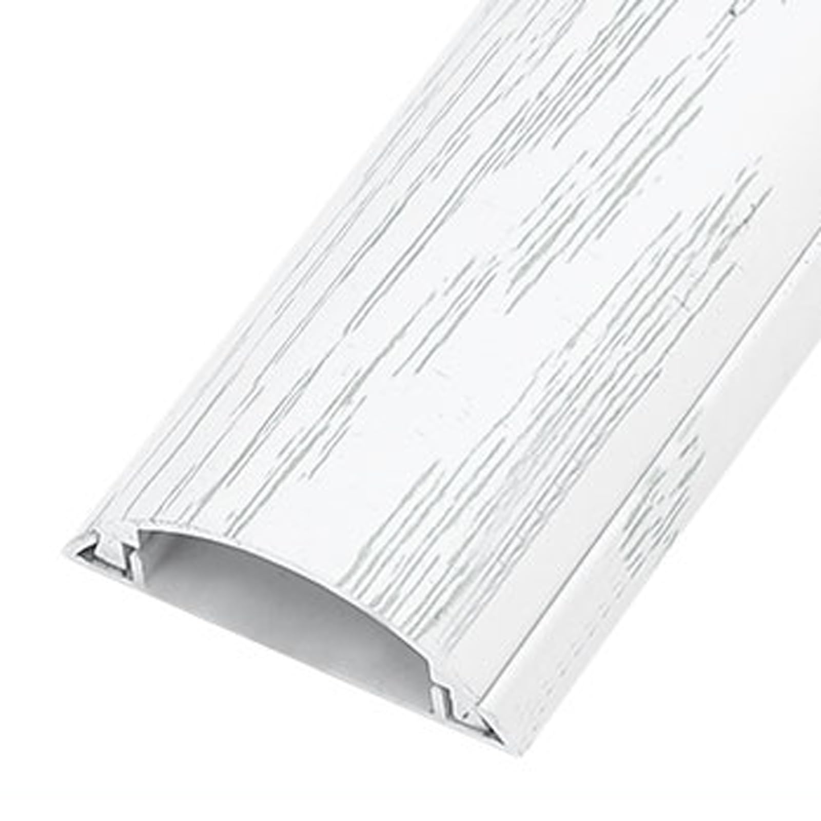 Canalina passacavi, Copertura Cavi semicircolare, Copertura Cavi per Parete, Canalina di Gestione Cavi, Protezione Cavi di Terra, Verniciabile, Facile da installare, Robusto, per scrivanie d