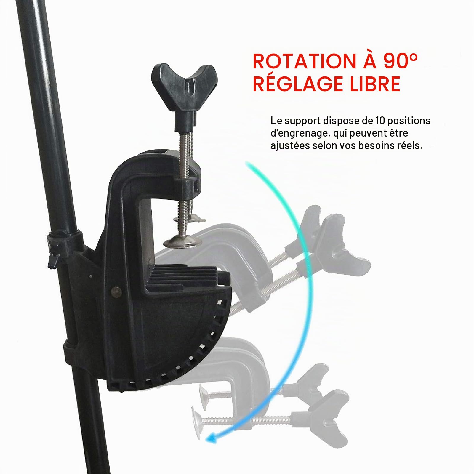 Ensemble de Support et de charnière Moteur à pédale électrique Stent Moteur Hors-Bord électrique Moteur Stent