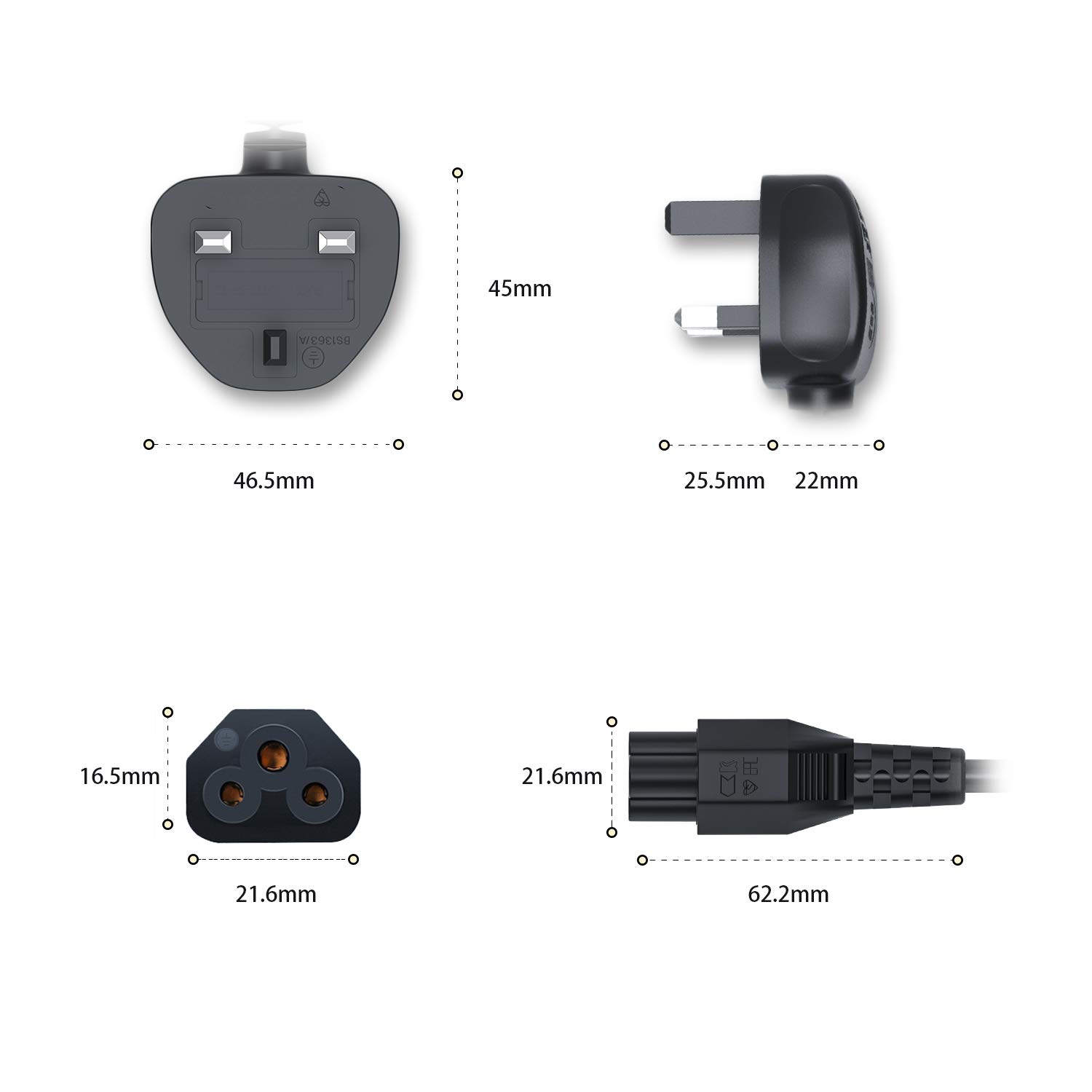 3 Pin Spina Uk Cavo Di Alimentazione - Alibaba - Foto 13