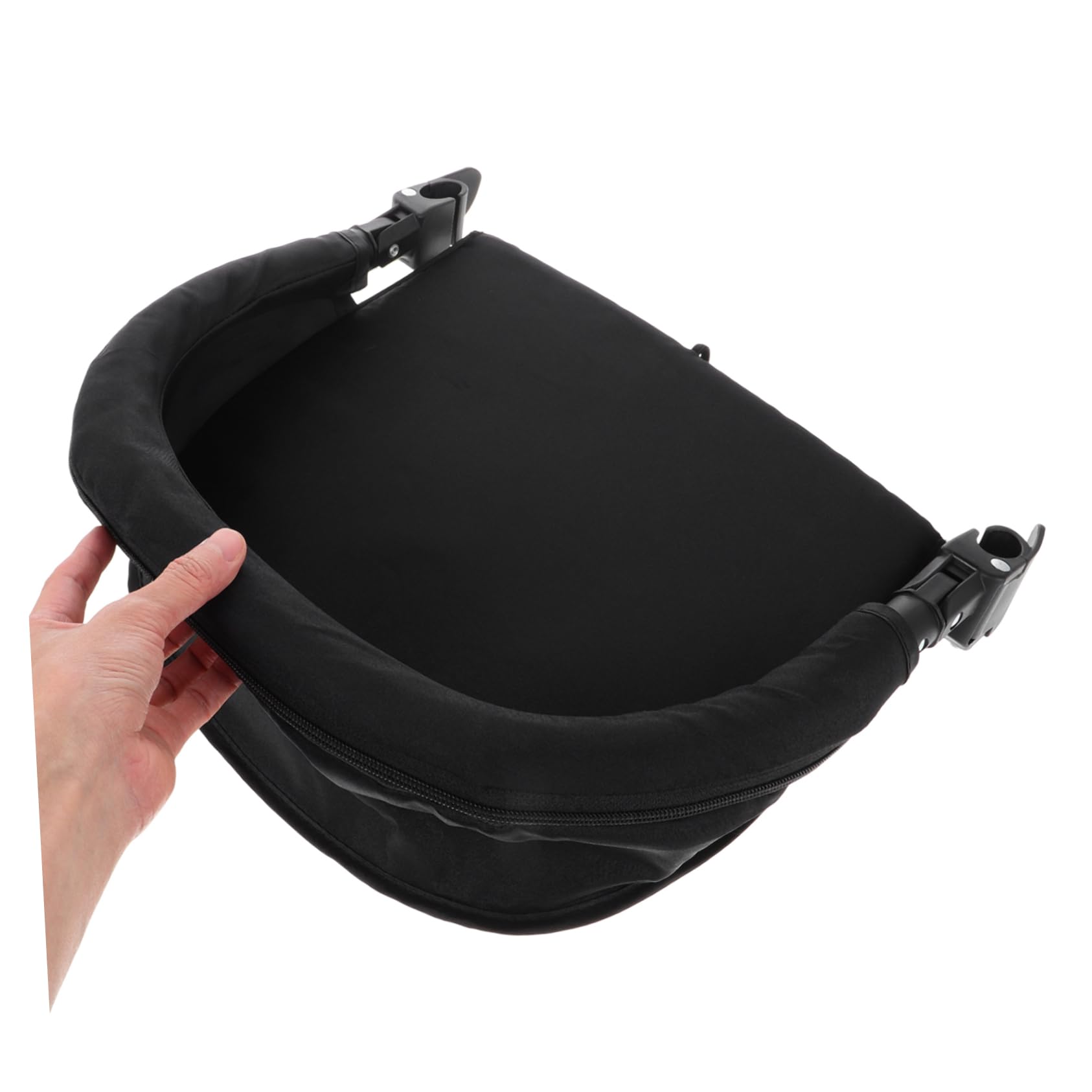 Vaguelly Extension Repose-Pieds Accoudoir de Sécurité et Installation Facile en Tissu Noir pour Poussette Bébé pour Poussette de Jogging