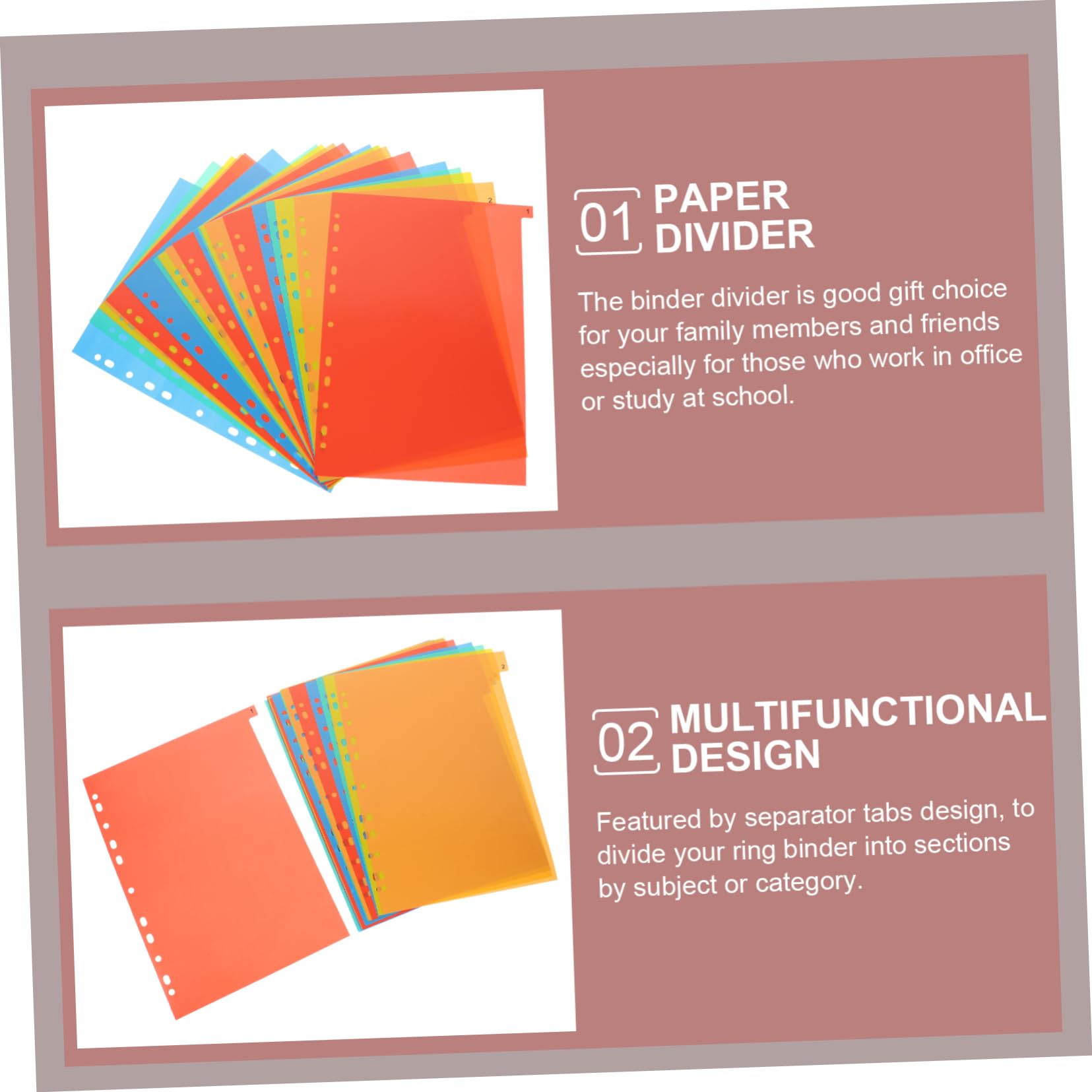 たなからページ Amazon | Tofficu A4 20枚 a4/11 穴インデックスページ