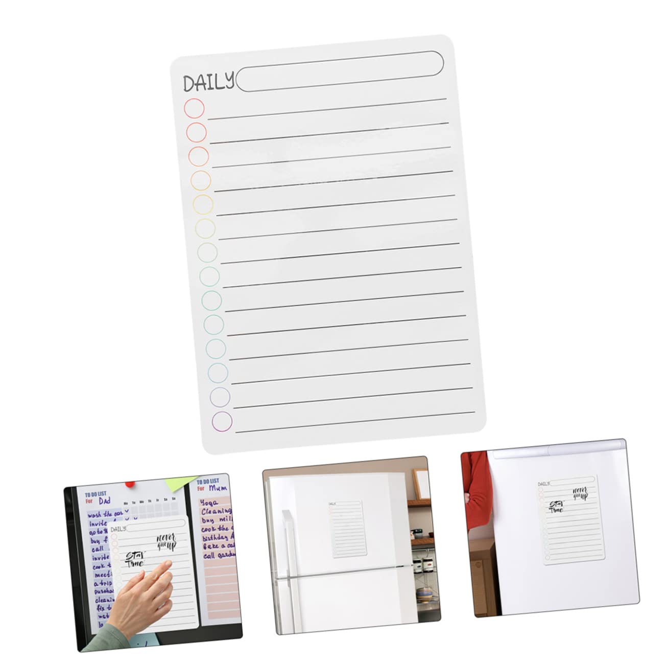 18stücke Teiliges Magnetisches Wochenplaner Abwischbare Kühlschrank-whiteboards Für Tägliche Wöchentliche Und Monatliche Planung Für Zuhause Und Büro