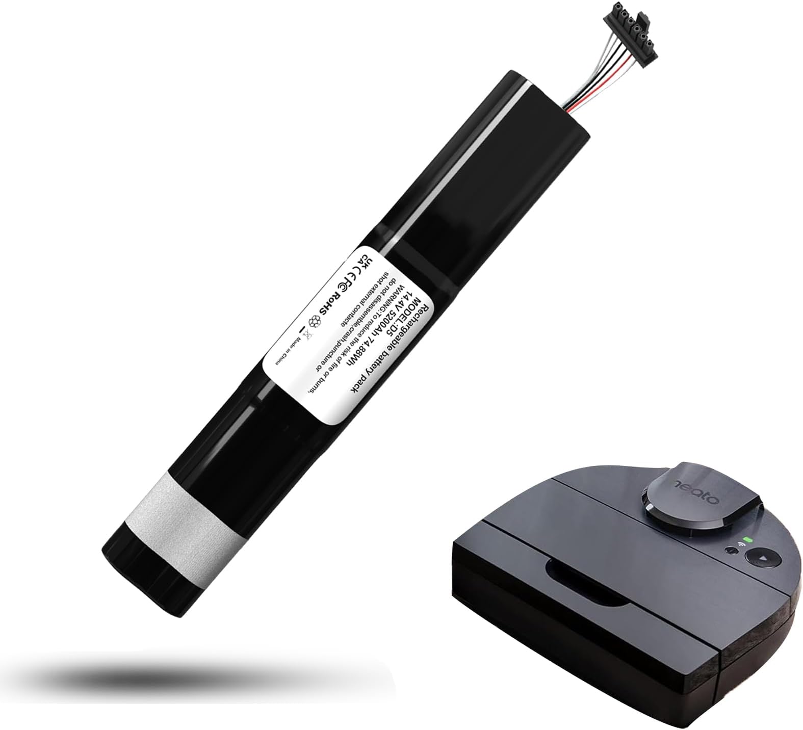 Batteria Per Neato Botvac 75, D75, D80, 80, 85, 70e - Foto 8