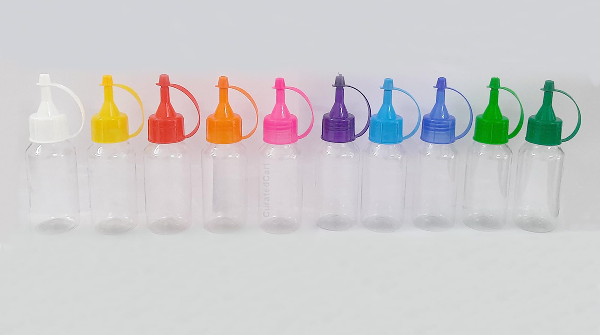 CURATED CART Clear Squeeze Condiment Bottles, Empty Plastic Squeeze Dispensing Bottles Suitable And Very Convenient For Rangoli Powder Pack Of 10, 60 Ml (B0BFX4PQ2P) Amazon Price History, Amazon Price Tracker