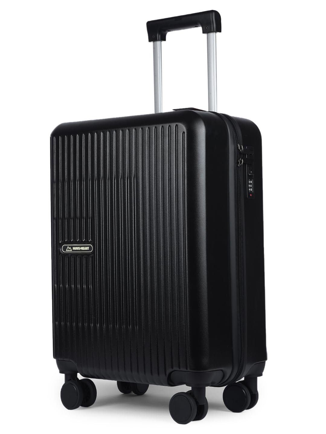 Travel PRO Large Size Trolley Bag for Travel 75 cm, Black - Polycarbonate Hard Shell Check-in Suitcase - 8 Wheel 360° Spinner - Number Lock Trolly Bag - Travel Luggage for Men & Women