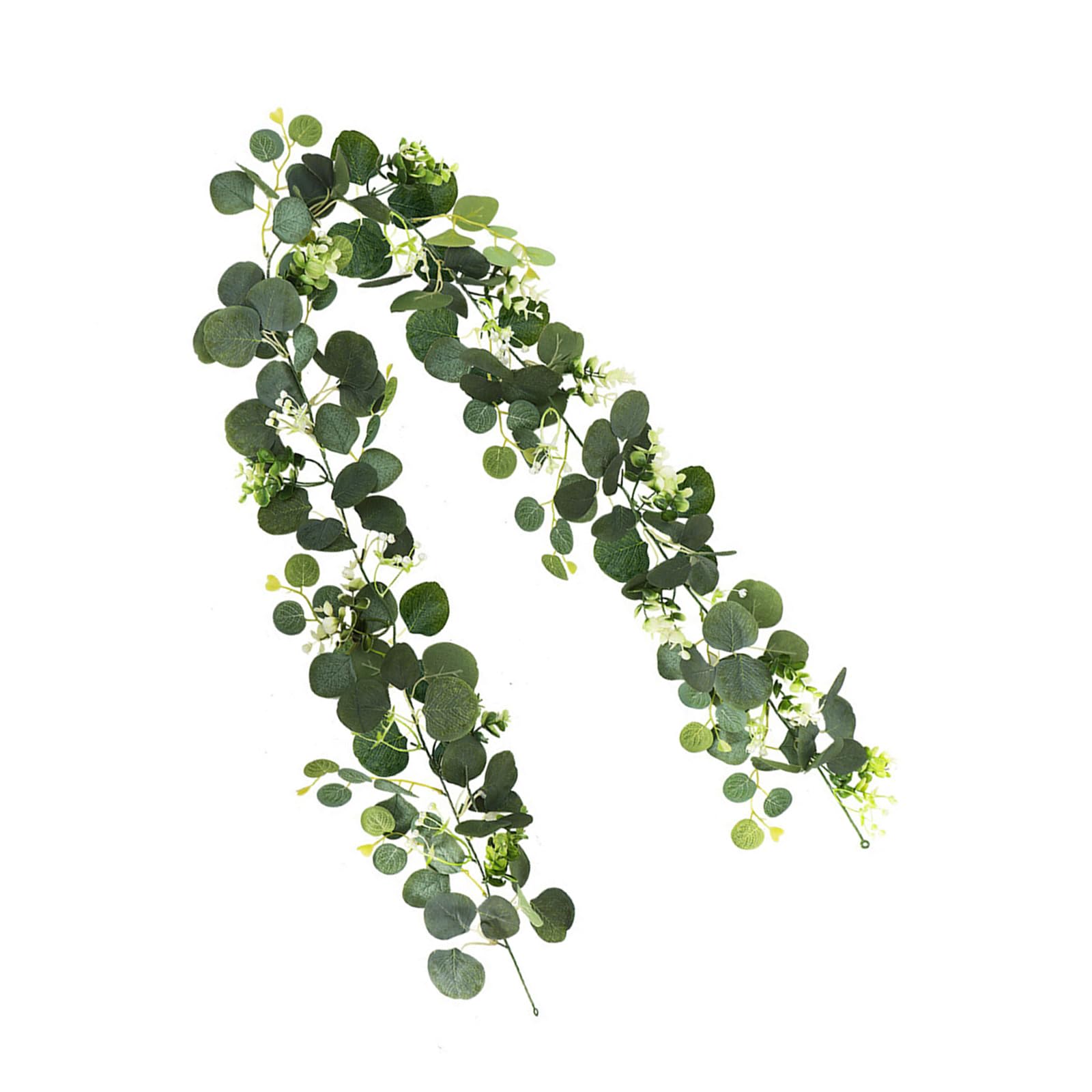 YROHGKPN Realistic 180cm Eucalyptuses Vine Display Ornament Feature 60 Blooms Head Ideal for Party and Event Decoration Festival Celebration Garlands