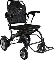 Cadeira de Rodas Elétrica Dobrável, Portátil com Joystick, Estrutura em Aço, Capacidade 100kg, Assento Acolchoado, Rodas Resistentes, Mobilidade Assistida