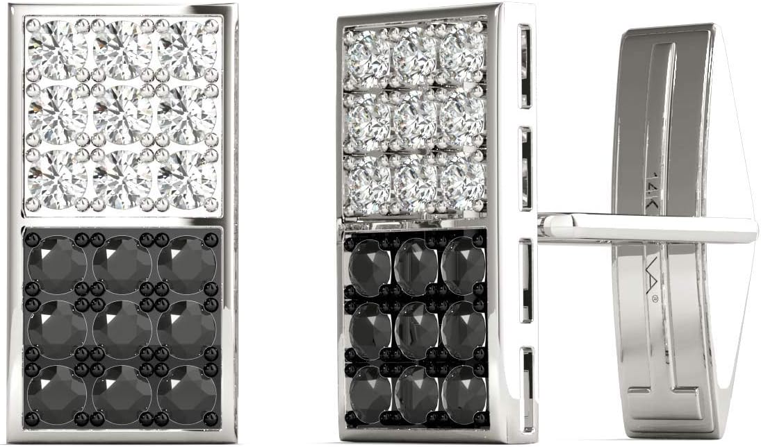 Sponsored Ad - IGI AGS GIA Certified Natural Diamond Cufflinks For Men 14K Gold 3/4-1.50 Ctw