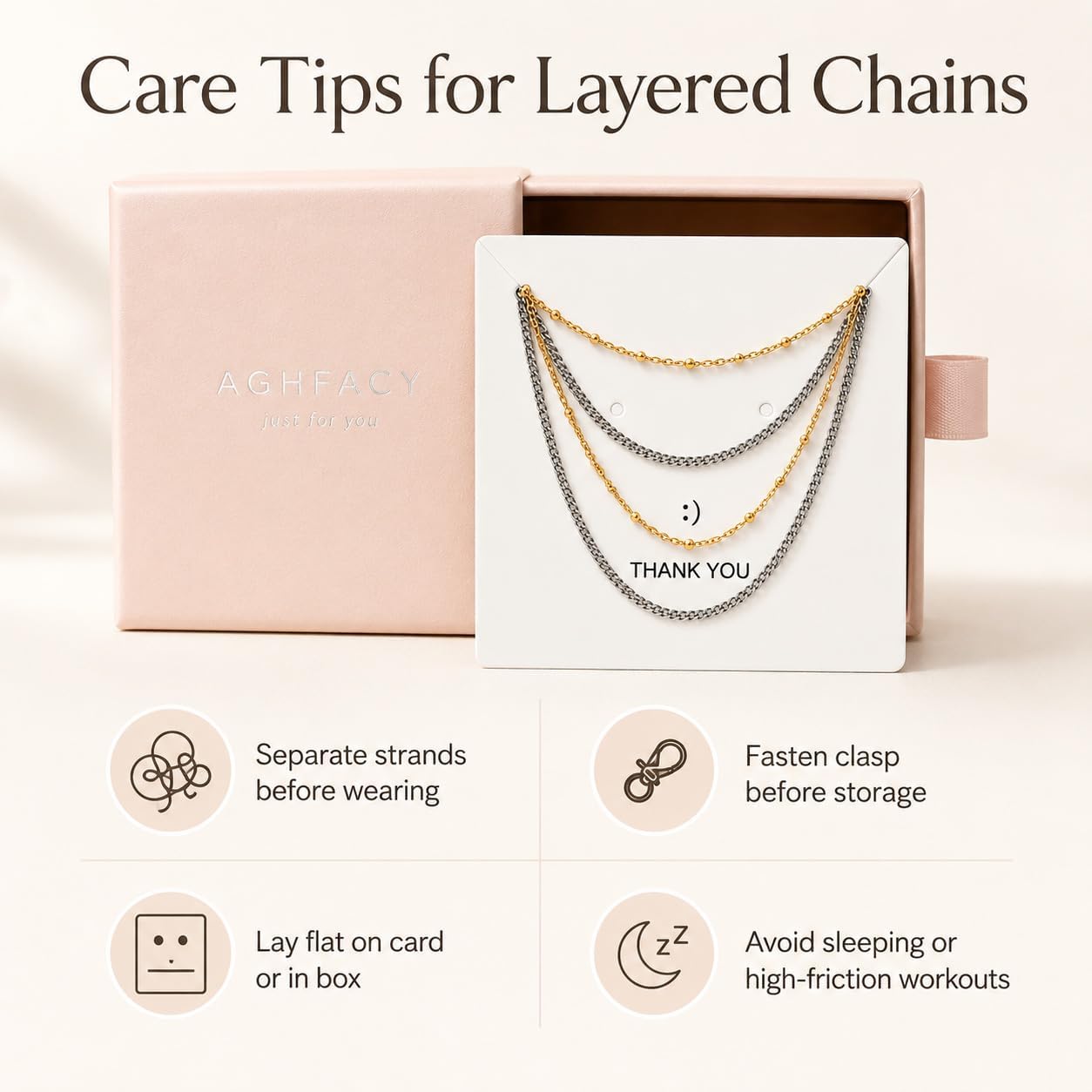 Stackable Chains Women 18K Plated Box Cuban Paperclip Layered Chain Choker Necklace Gold Silver Multi Chain Mixed Metal Stack Chains Set for Women