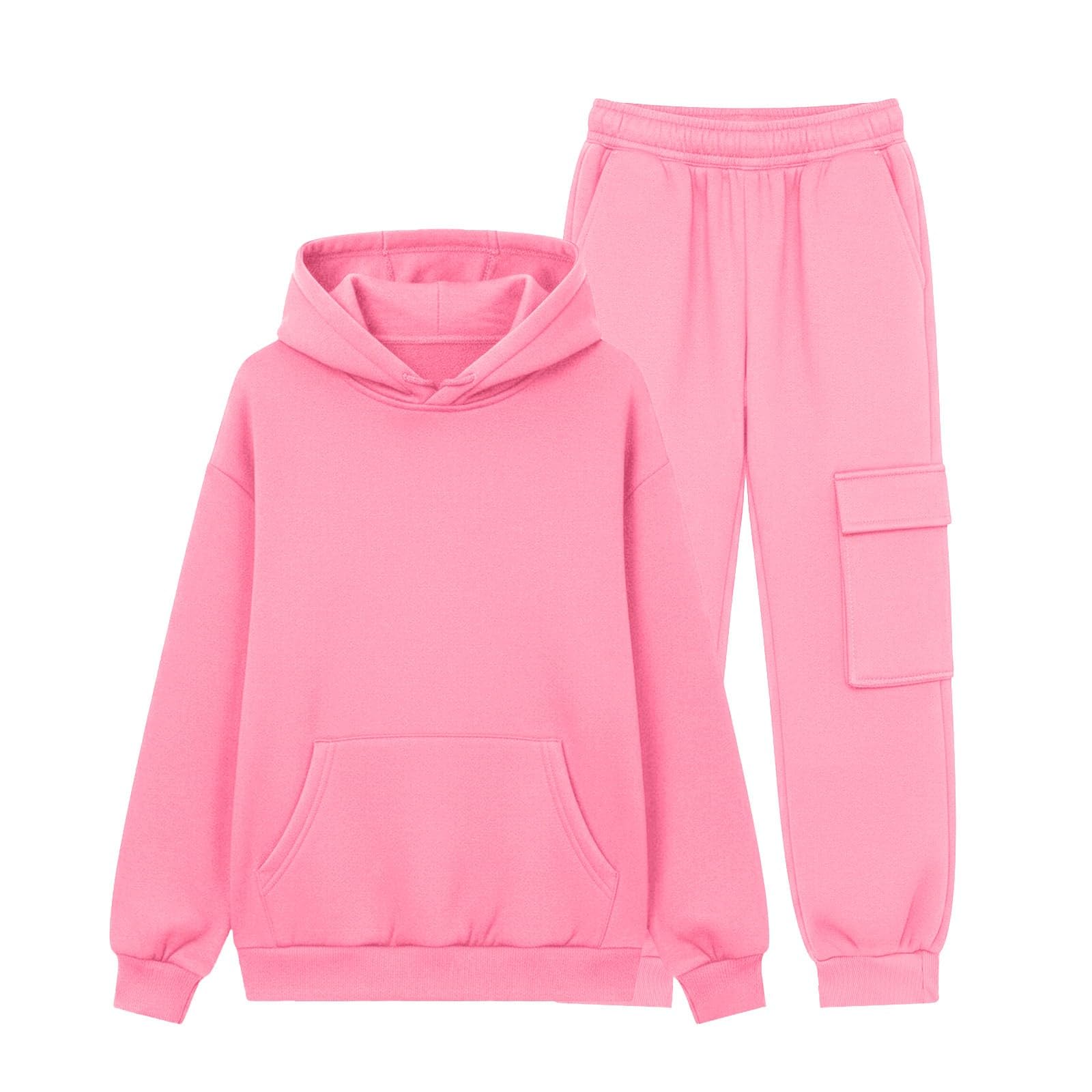 Tuta da ginnastica per bambini, a maniche lunghe, con cappuccio, pantaloni, set di abbigliamento per la scuola, sport, felpe con cappuccio, pantaloni della tuta, abbigliamento sportivo