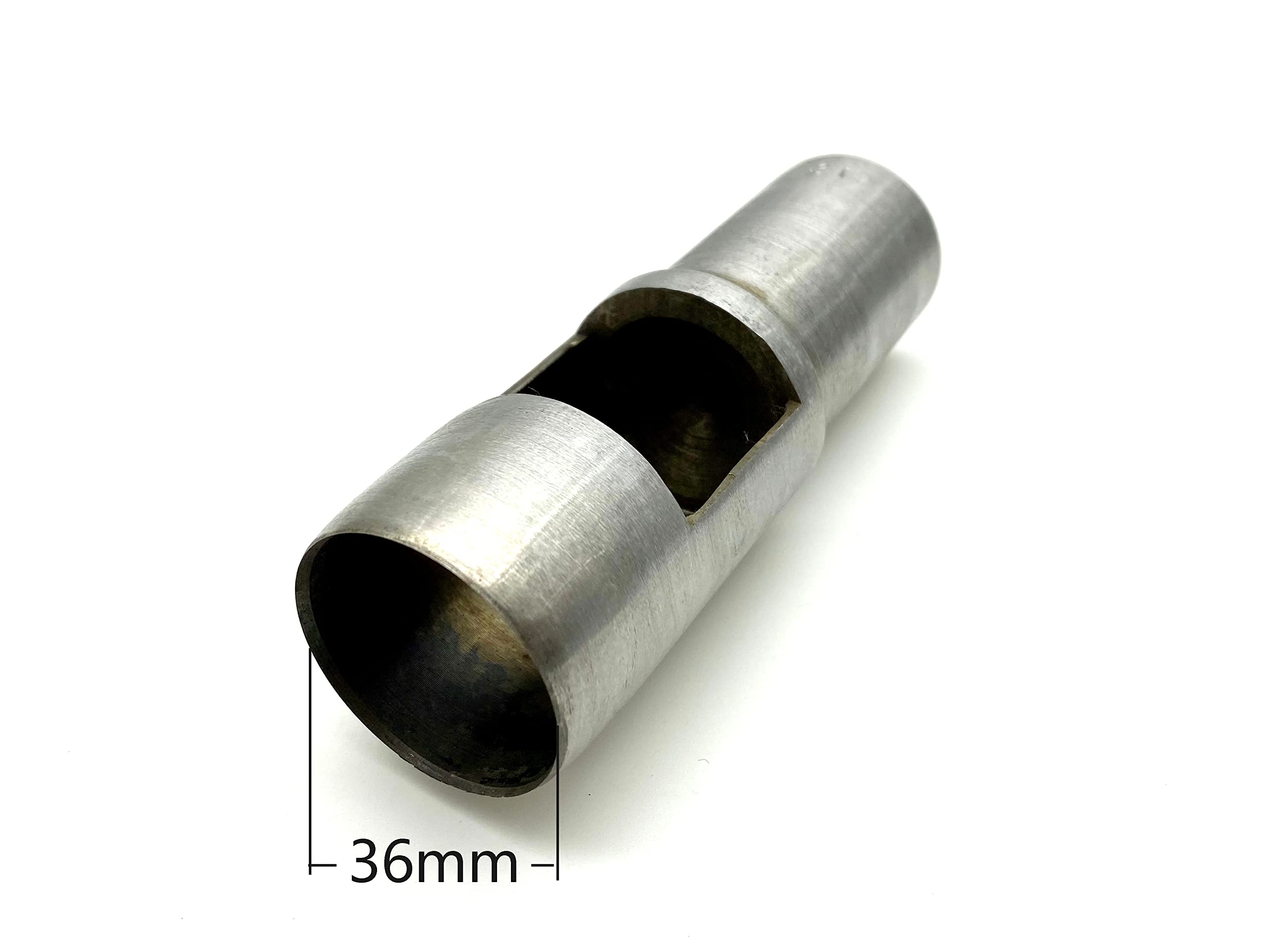 Punzón redondo de piel para cortar juntas huecas, herramientas para cortar piel, goma, papel, tela, material suave, 36 mm, S376